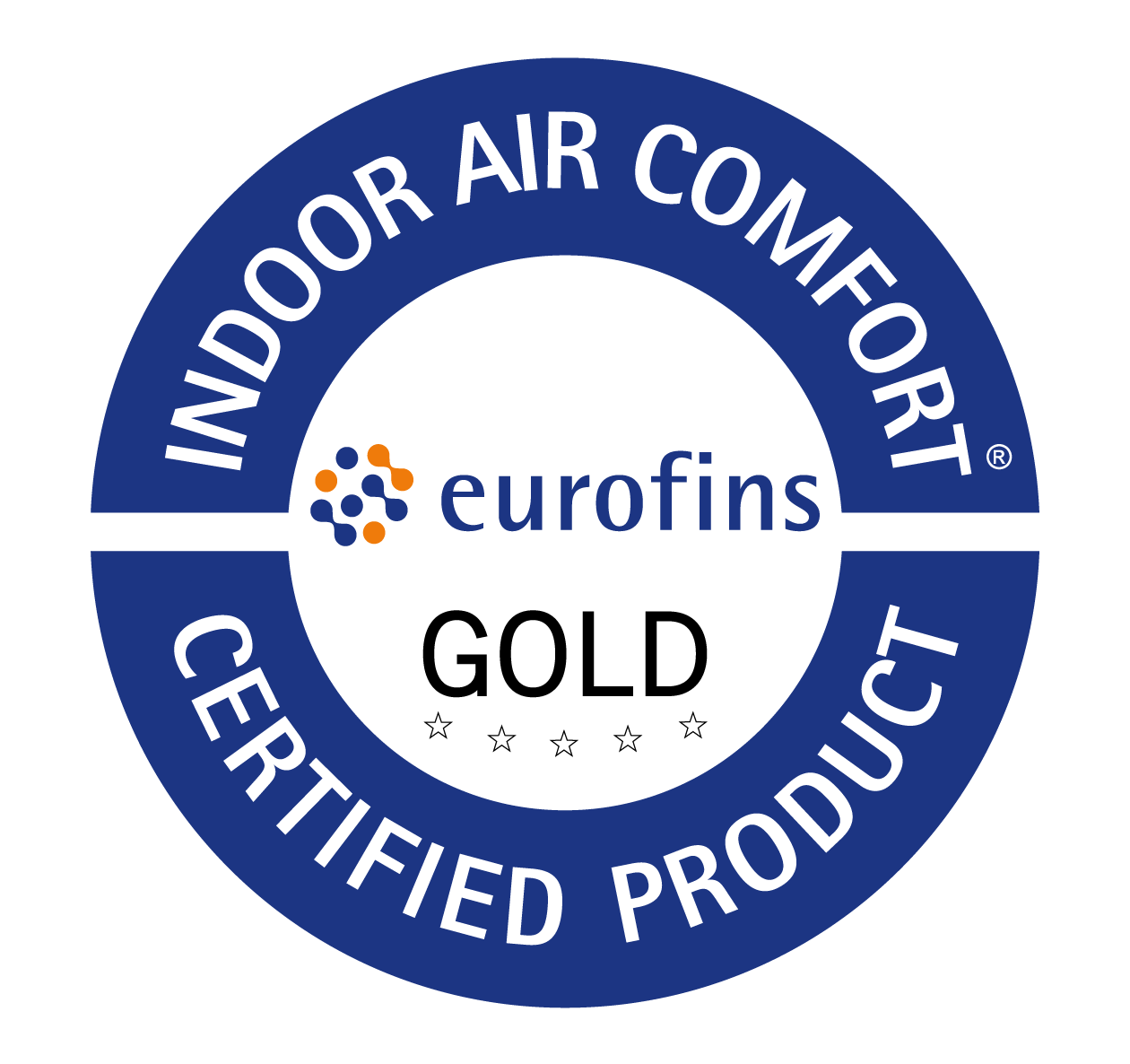 Label Indoor Air Comfort Gold label